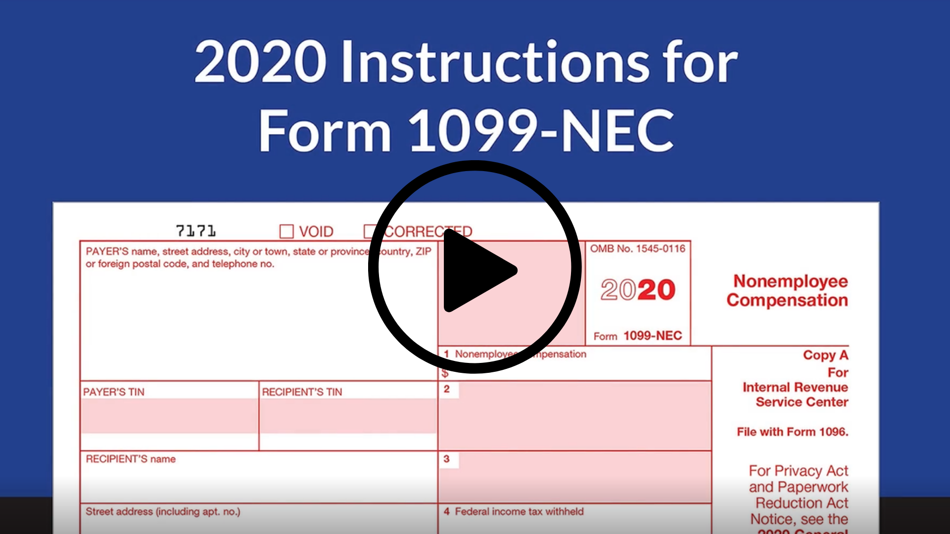 Form 1099 Nec Instructions And Tax Reporting Guide