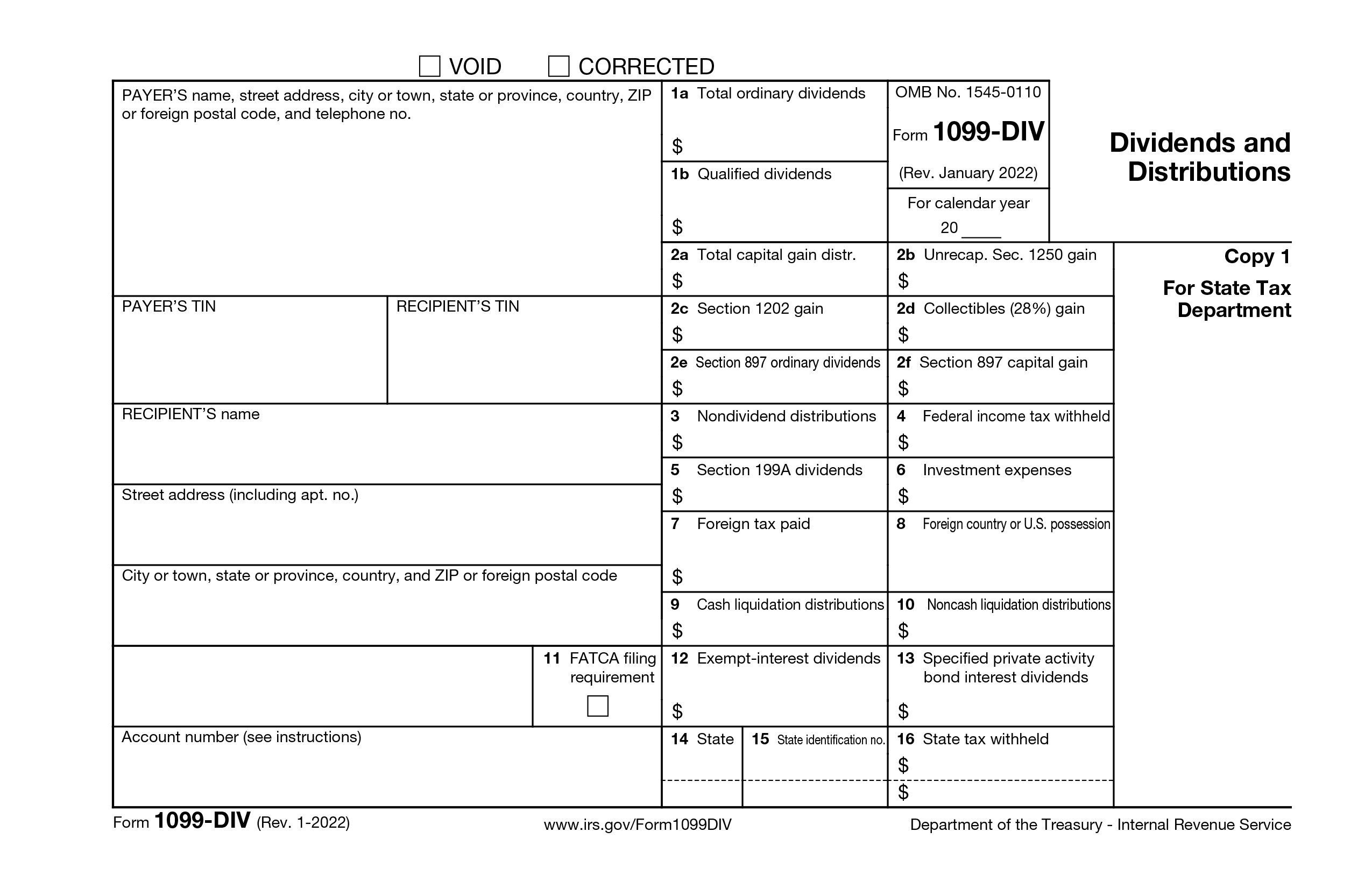 Form 1099-DIV Instructions