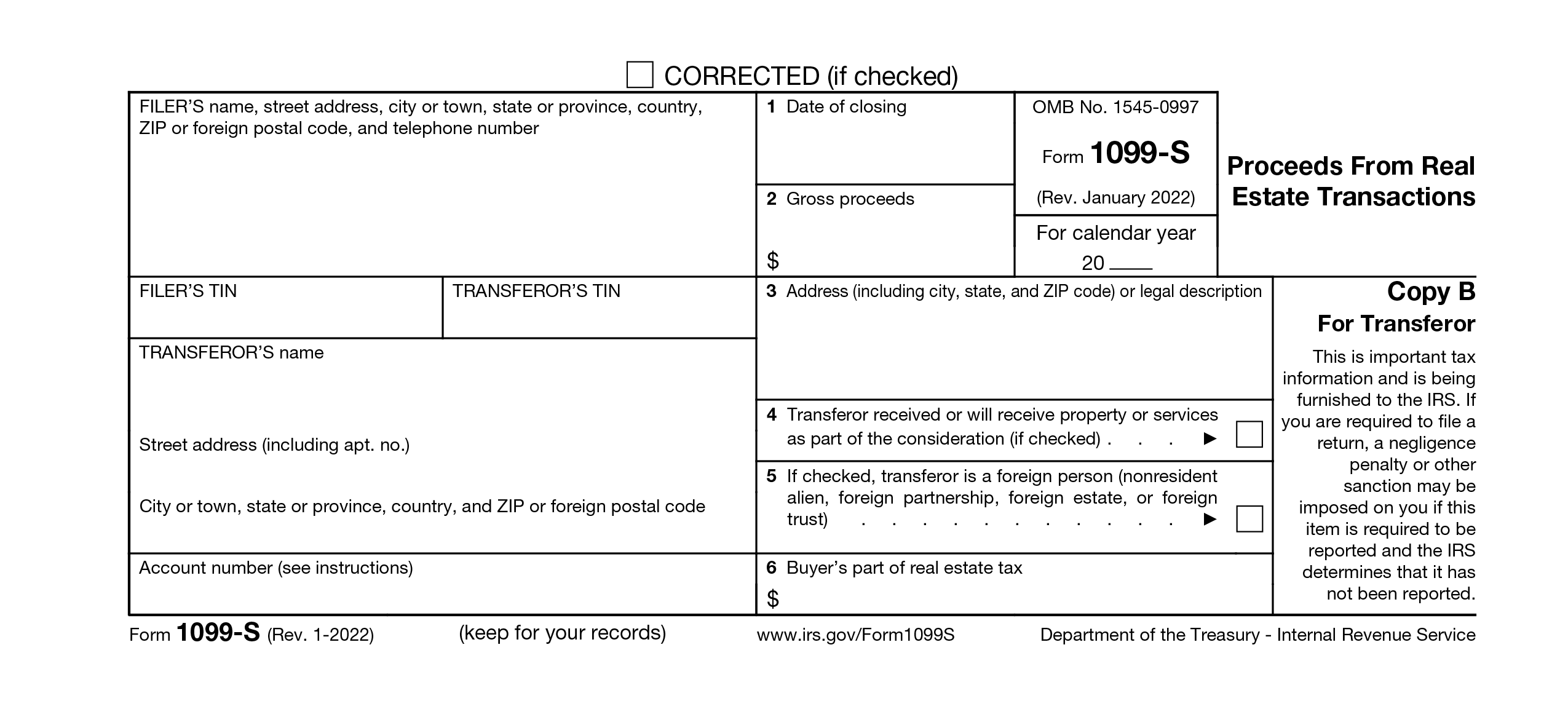 Form 1099-S